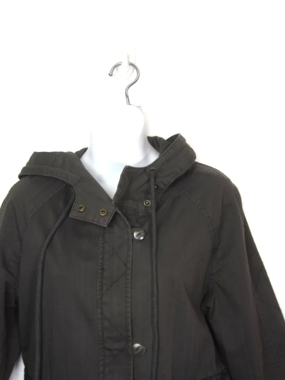 Anthropologie Sz S Hei Hei Faroe Cropped Anorak Utility Jacket Gray Brown
